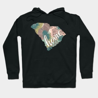 South Carolina SC Home Tropical Map Hoodie